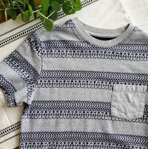 Mossimo | Navy Gray Knit Pocket Tee